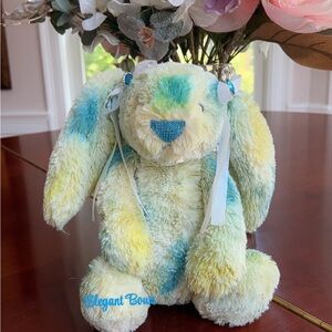 Jellycat Customized cream Bashful bunny into Lemon drops and rain fall